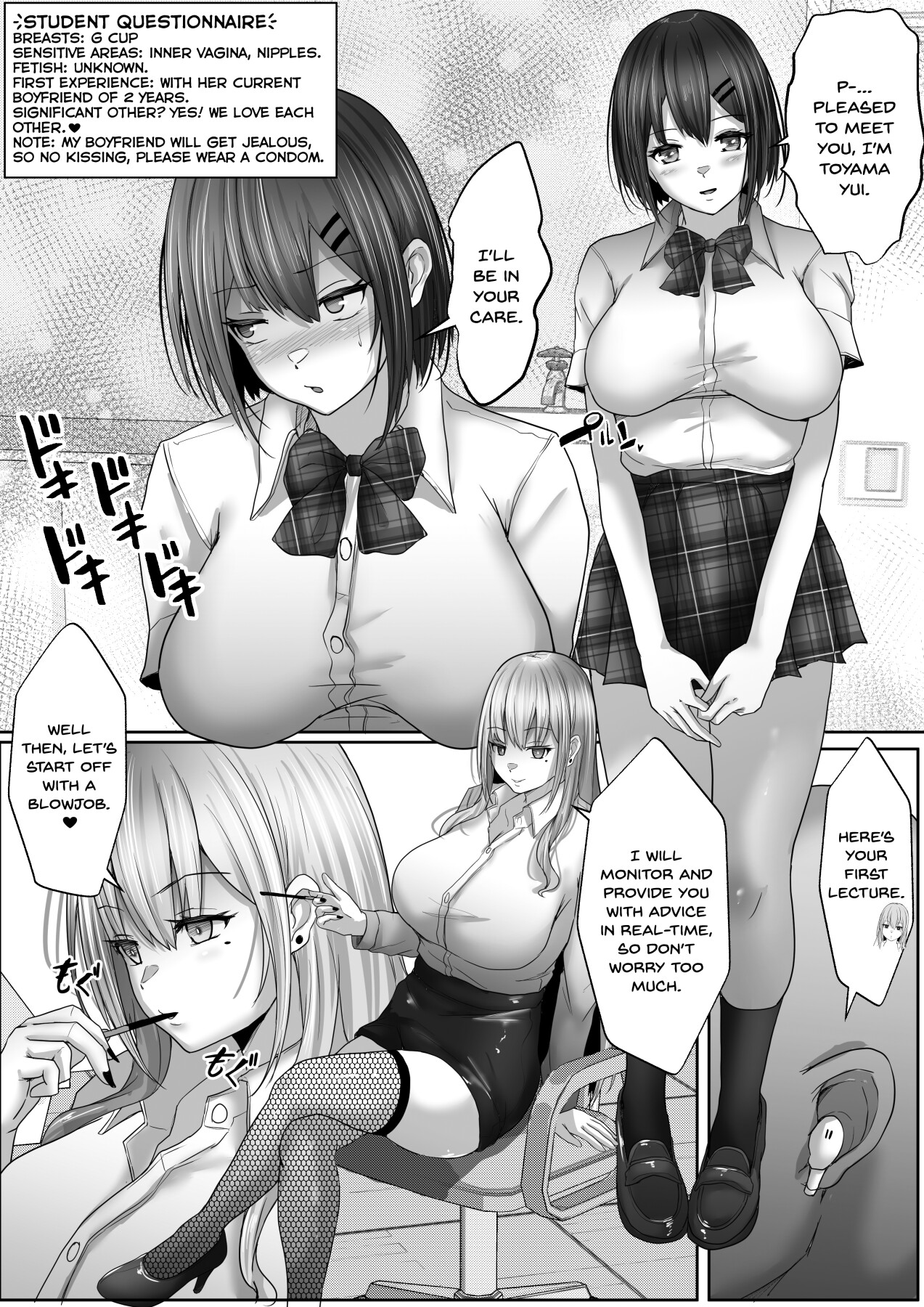 Hentai Manga Comic-Part-time Sex Teacher 1: A big-breasted high school girl who was devoted to her boyfriend is seduced into a heart-snatching creampie!-Read-11